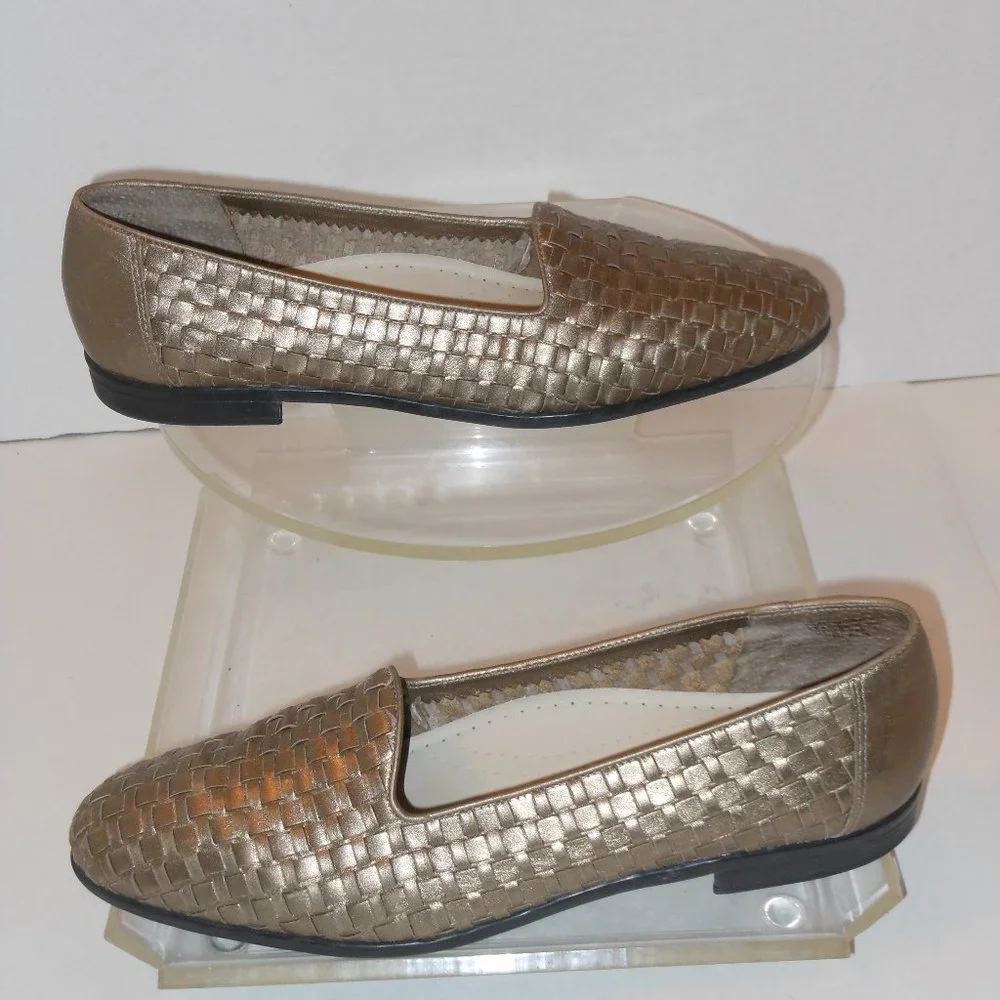 TROTTERS TEAL GENUINE LEATHER FLATS SIZE 11 N - Picture 4 of 7